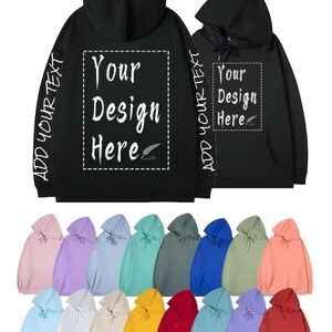 Customizable Hoodie in Multiple Colors